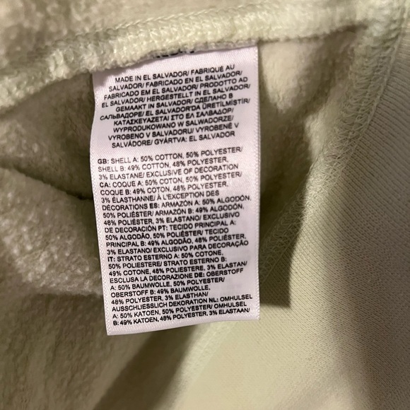 The North Face HERITAGE PATCH CREW SWEATSHIRT - WOMEN'S Size XL Lime Cream - Picture 7 of 8